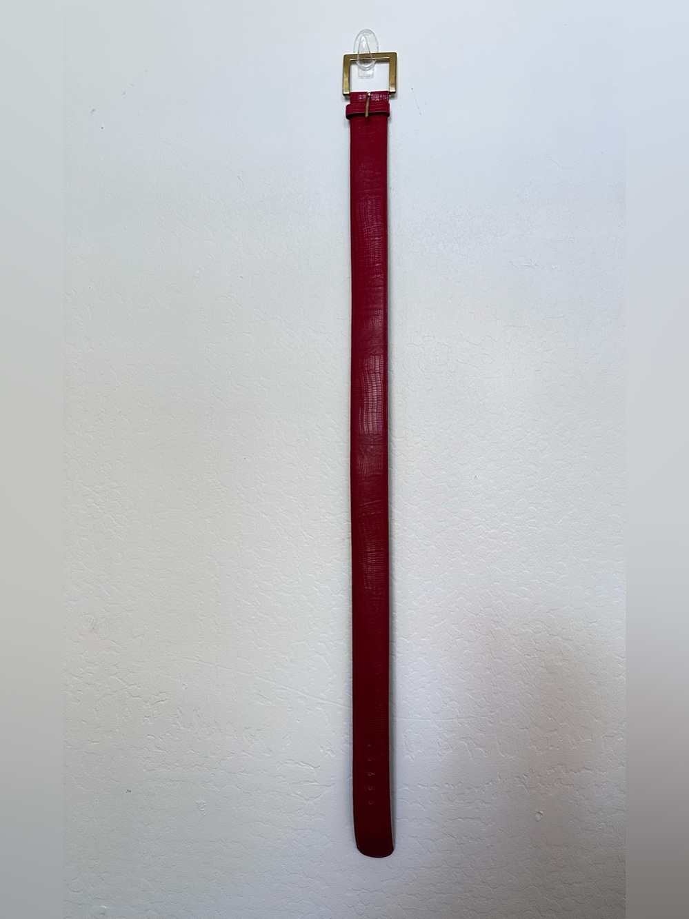 Vintage Red Iguana Grain Steerhide Leather Belt XL (41.5” x 2”)